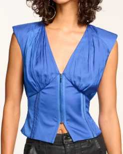 Ramy Brook Adeline V-Neck Corset Top Sale