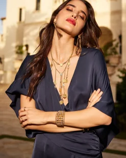 Ramy Brook Adiel Wrap Midi Dress New