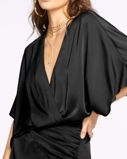 Ramy Brook Adiel Wrap Midi Dress New