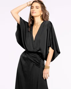 Ramy Brook Adiel Wrap Midi Dress New