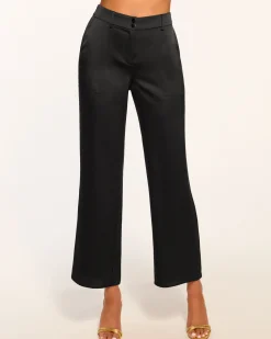 Ramy Brook Allena Cropped Pant Black Best