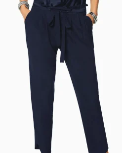Ramy Brook Allyn Silk Paperbag Waist Pant Clearance