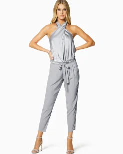 Ramy Brook Allyn Silk Paperbag Waist Pant Clearance