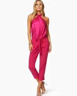 Ramy Brook Allyn Silk Paperbag Waist Pant Clearance