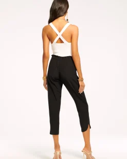 Ramy Brook Allyn Silk Paperbag Waist Pant Clearance