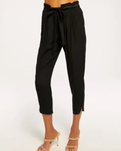 Ramy Brook Allyn Silk Paperbag Waist Pant Clearance