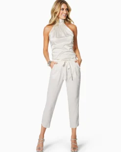 Ramy Brook Allyn Silk Paperbag Waist Pant Clearance