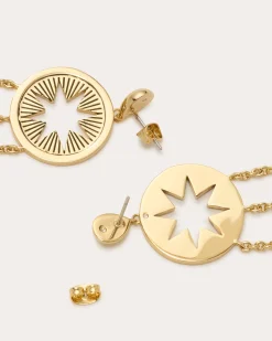 Ramy Brook Amandine Statement Earrings Goldneutral Fashion
