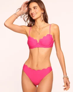 Ramy Brook Amani Scalloped Bikini Bottom Perfectpink Fashion