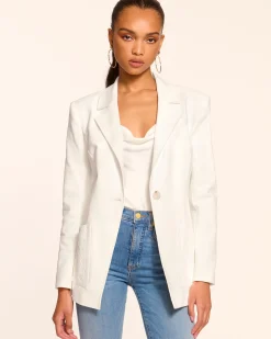 Ramy Brook Andrenetta Cotton Blazer Hot