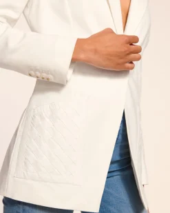 Ramy Brook Andrenetta Cotton Blazer Hot