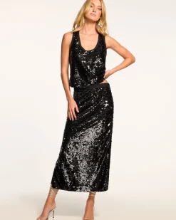 Ramy Brook Annita Sequin Midi Skirt Best