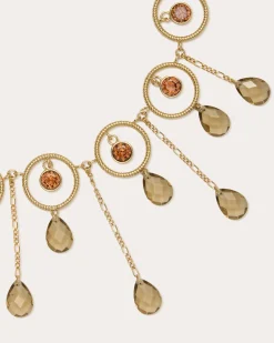 Ramy Brook Arrika Chandelier Necklace Brown Best