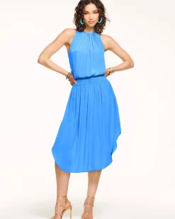Ramy Brook Audrey Smocked Midi Dress Fashion