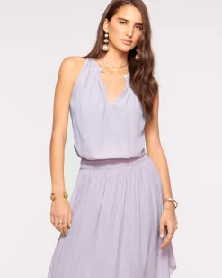 Ramy Brook Audrey Smocked Midi Dress Fashion