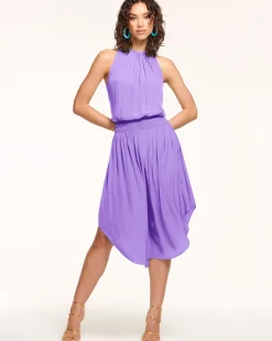 Ramy Brook Audrey Smocked Midi Dress Fashion