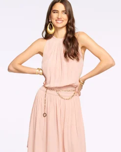 Ramy Brook Audrey Smocked Midi Dress Fashion