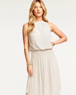 Ramy Brook Audrey Smocked Midi Dress Fashion