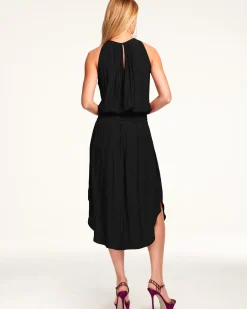 Ramy Brook Audrey Smocked Midi Dress Fashion