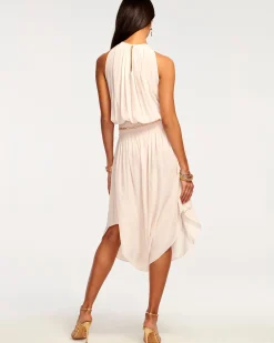 Ramy Brook Audrey Smocked Midi Dress Fashion
