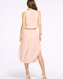 Ramy Brook Audrey Smocked Midi Dress Fashion