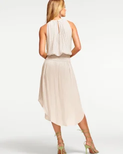 Ramy Brook Audrey Smocked Midi Dress Fashion