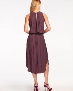 Ramy Brook Audrey Smocked Midi Dress Fashion