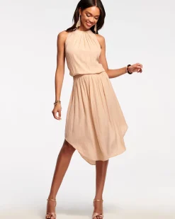 Ramy Brook Audrey Smocked Midi Dress Fashion