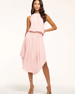 Ramy Brook Audrey Smocked Midi Dress Fashion