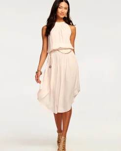 Ramy Brook Audrey Smocked Midi Dress Fashion