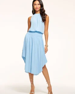 Ramy Brook Audrey Smocked Midi Dress Fashion