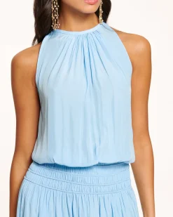 Ramy Brook Audrey Smocked Midi Dress Fashion