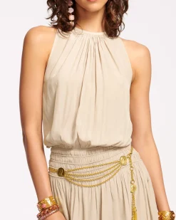 Ramy Brook Audrey Smocked Midi Dress Fashion