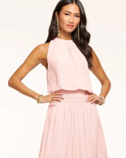 Ramy Brook Audrey Smocked Midi Dress Fashion