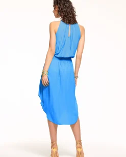 Ramy Brook Audrey Smocked Midi Dress Fashion
