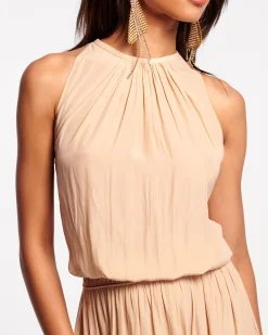 Ramy Brook Audrey Smocked Midi Dress Fashion