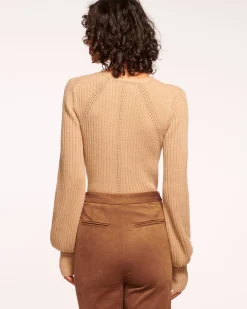 Ramy Brook Aurinda V-Neck Sweater Clearance