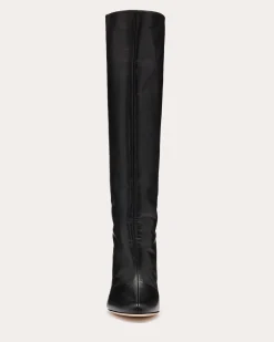 Ramy Brook Bo Leather Heeled Boots Black Sale