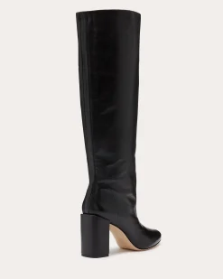 Ramy Brook Bo Leather Heeled Boots Black Sale