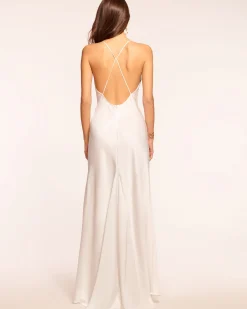Ramy Brook Caspe V-Neck Gown Black Online