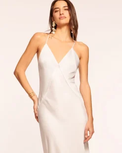 Ramy Brook Caspe V-Neck Gown Black Online