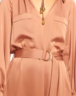 Ramy Brook Cecilia Belted Midi Dress Fashion