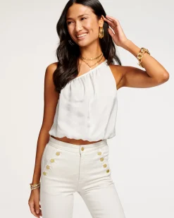 Ramy Brook Cheryl One-Shoulder Crop Top Fashion