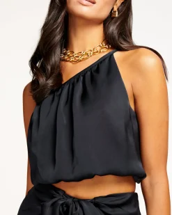 Ramy Brook Cheryl One-Shoulder Crop Top Fashion