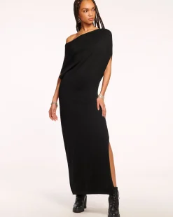 Ramy Brook Chet Wool Off-The-Shoulder Sweater Dress Fashion