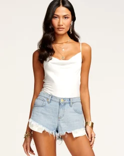 Ramy Brook Christy Low-Rise Short Mediumwash Fashion