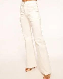 Ramy Brook Clifford Wide Leg Jean White Discount
