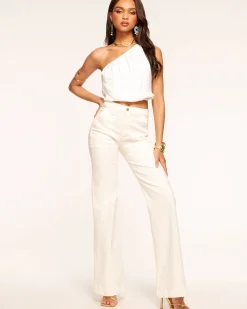 Ramy Brook Clifford Wide Leg Jean White Discount