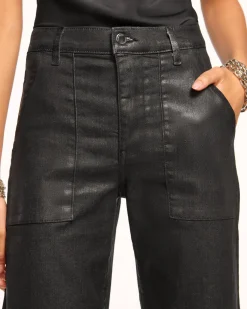 Ramy Brook Cropped Metallic Clifford Jean Blackmetallic Discount