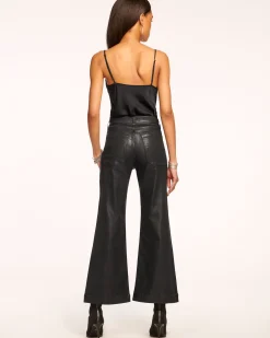 Ramy Brook Cropped Metallic Clifford Jean Blackmetallic Discount